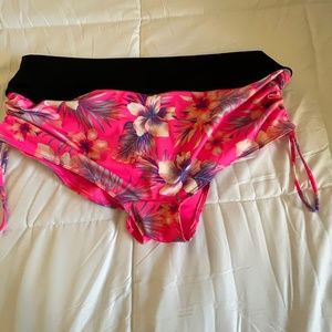 Pink swim to gym bottoms